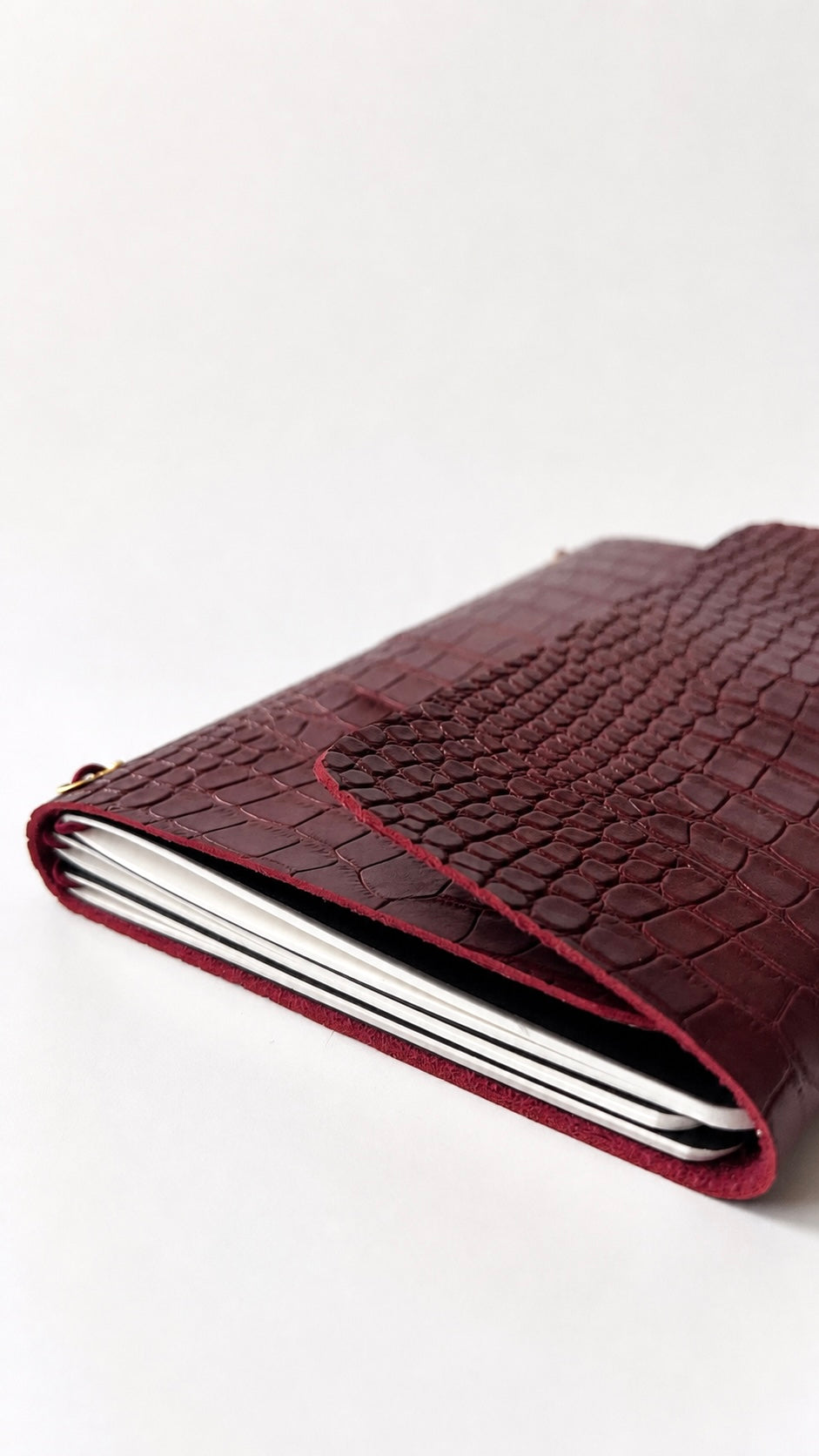 Croco édition - Burgundy