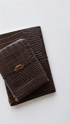 Croco édition souple - Dark brown