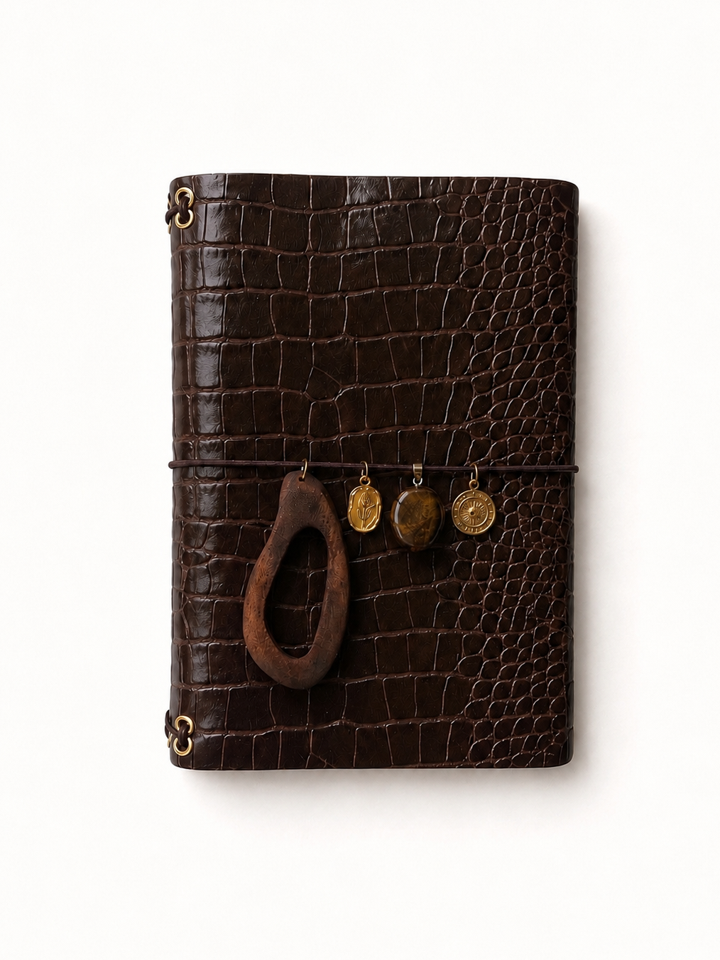Croco édition souple - Dark brown