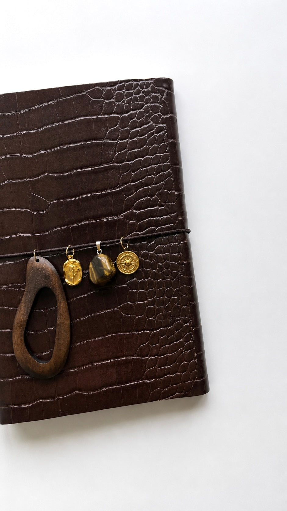 Croco édition souple - Dark brown