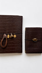 Croco édition souple - Dark brown