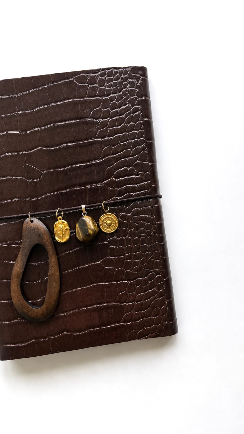 Croco édition souple - Dark brown