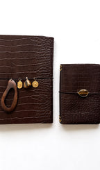Croco édition souple - Dark brown